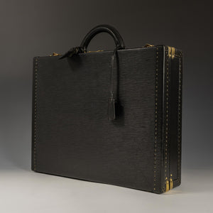 Louis Vuitton, Bags, 997 Authentic Louis Vuitton Black Epi Leather  Organizer Passport Holder