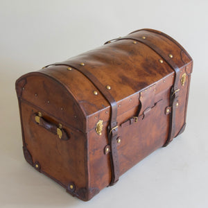 Leather Dome Topped Trunk
