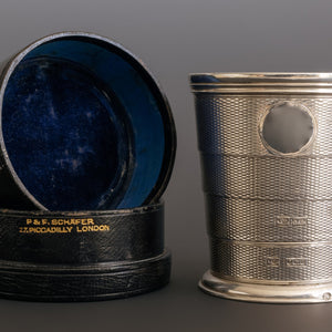 Collapsible Silver Cup in Case