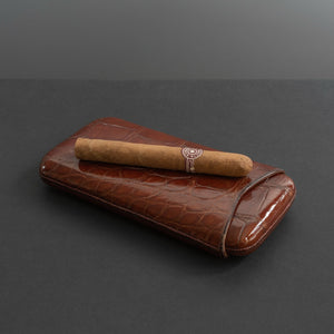 Victorian Crocodile Skin Cigar Case