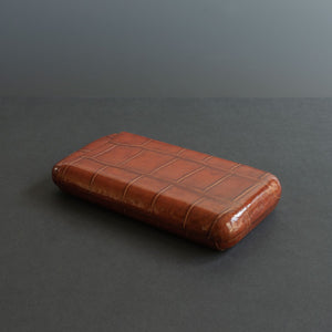 Wholesale Designer exotic cigar case top quality genuine crocodile leather  skin case for cigar From m.