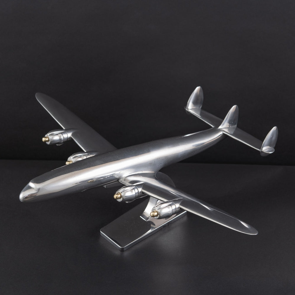 Polished Aluminium Lockheed Constellation Model