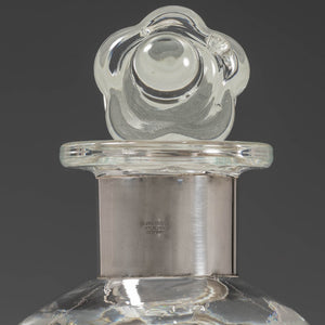 Kluk Kluk Decanter with Silver Collar and Crown Stopper