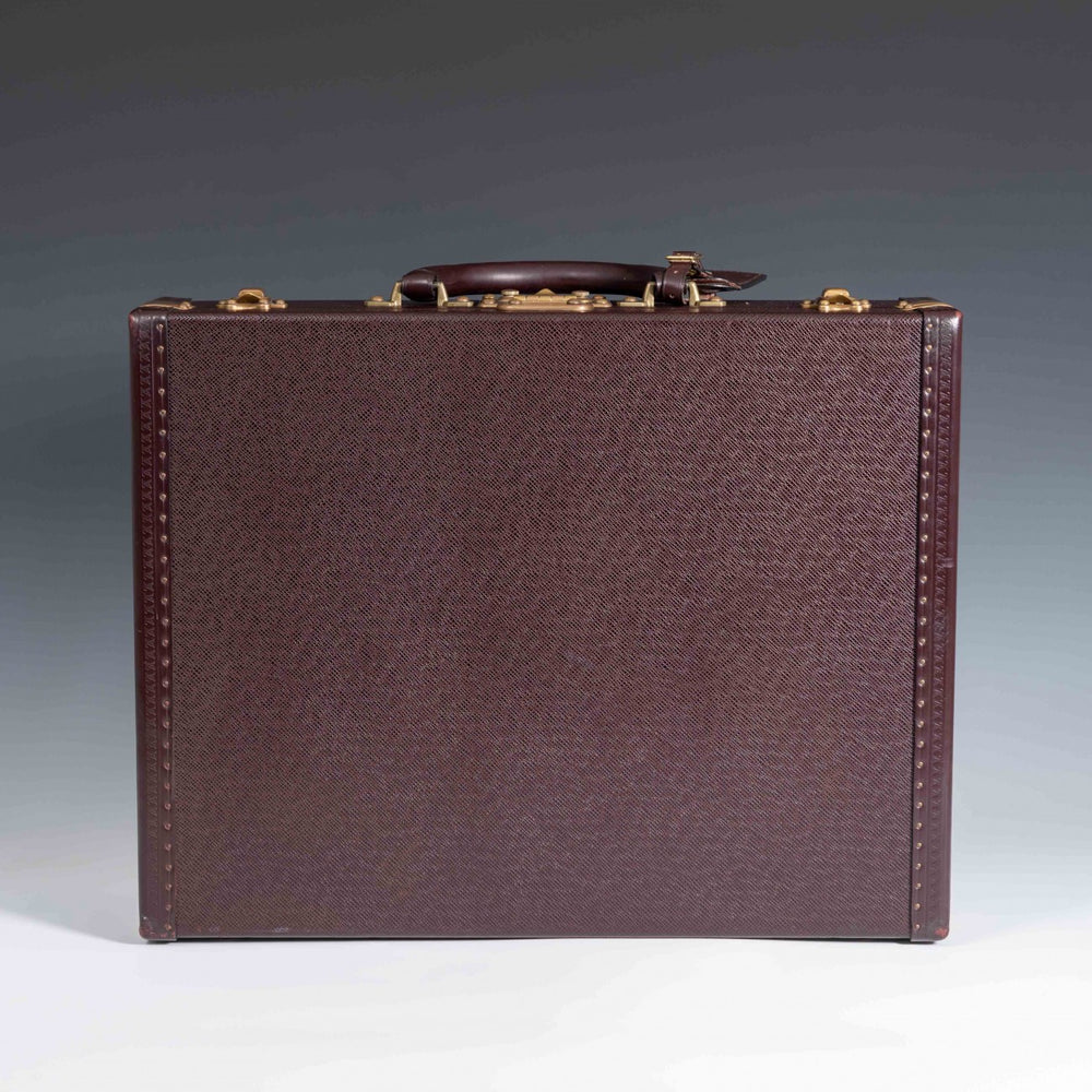 Louis Vuitton Burgundy Leather Attaché Case