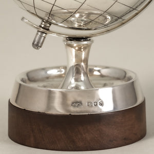 Silver Desk Globe by Mappin and Webb
