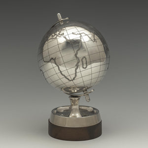 Silver Desk Globe by Mappin and Webb