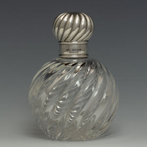 Wrythen Glass Perfume Bottle