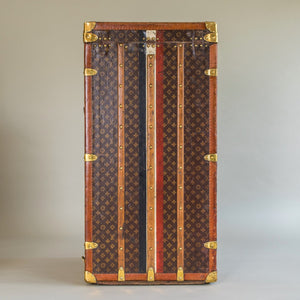 A Large Vintage Louis Vuitton Wardrobe Trunk