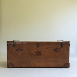 Leather Steamer Trunk by Finnigans