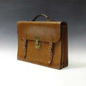 Mid Tan Leather Briefcase