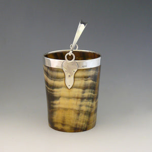 Horn and Silver Ice Bucket