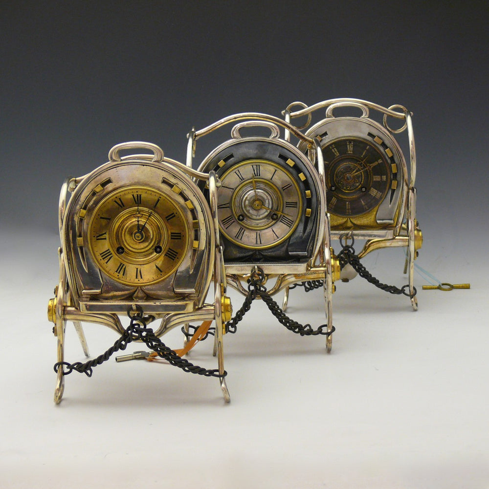 Three Equestrian Themed Clocks