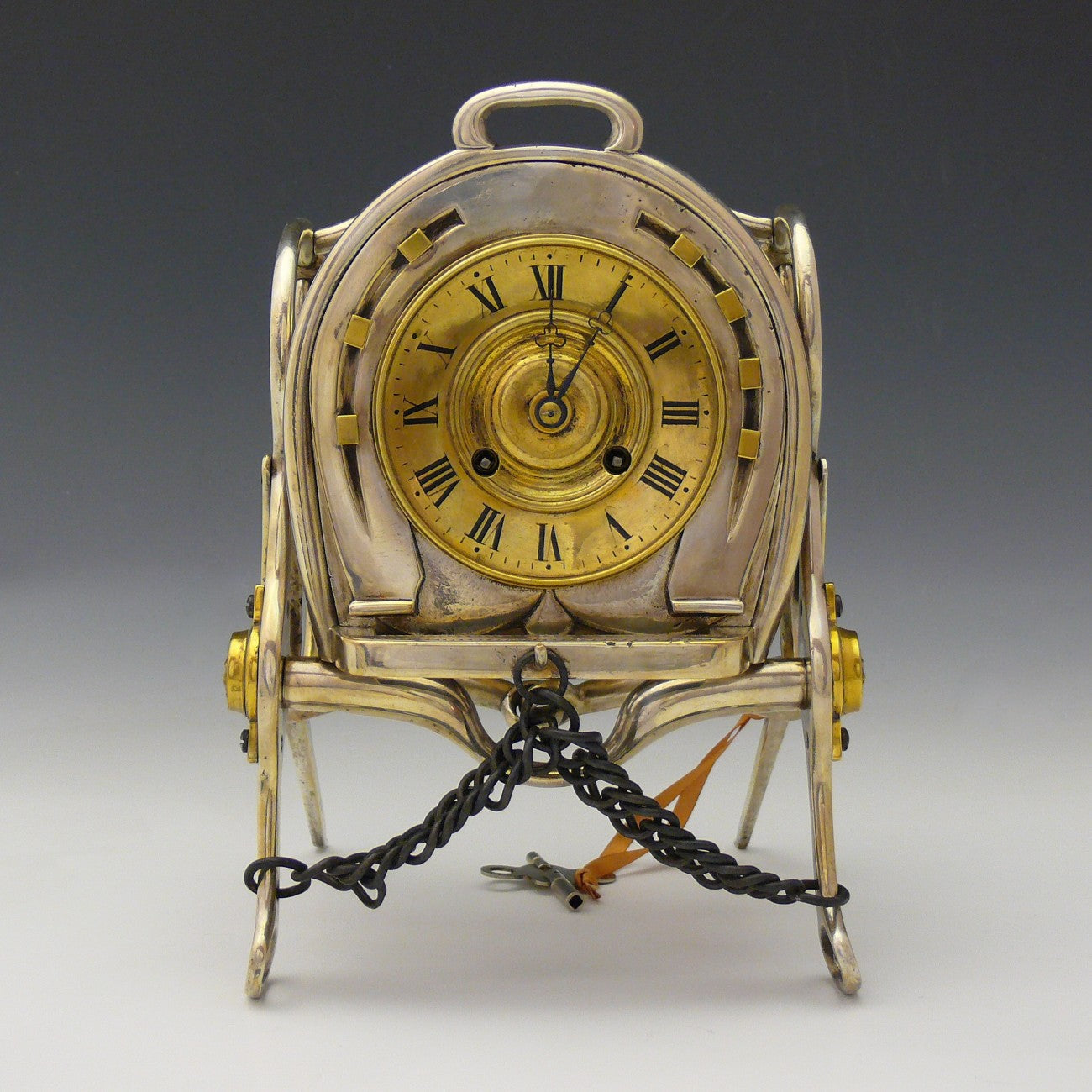 Three Equestrian Themed Clocks Bentleys London