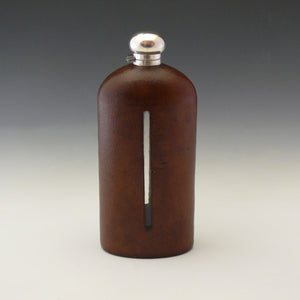 Very Large Leather Covered Flask