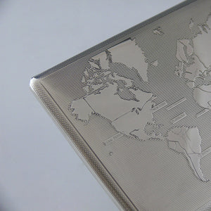 Silver Atlas Cigarette Case