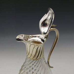 Silver and Glass Claret Jug