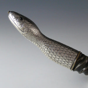 Blackbuck and Silver Snake Table Lighter