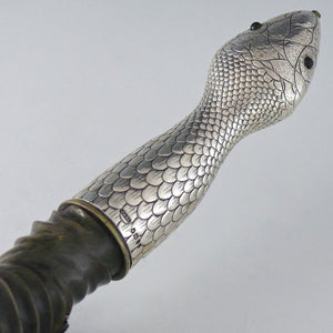 Blackbuck and Silver Snake Table Lighter
