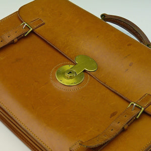 Three Pocket Leather Briefcase